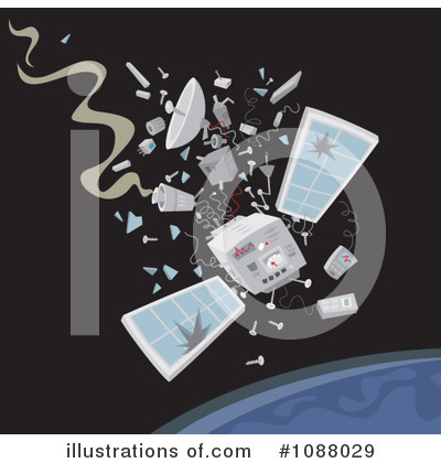 Royalty-Free (RF) Satellite Clipart Illustration by Alex Bannykh - Stock Sample #1088029