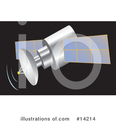 Royalty-Free (RF) Satellite Clipart Illustration by Rasmussen Images - Stock Sample #14214