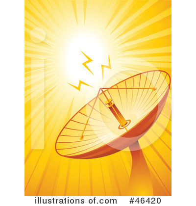 Royalty-Free (RF) Satellite Clipart Illustration by elaineitalia - Stock Sample #46420