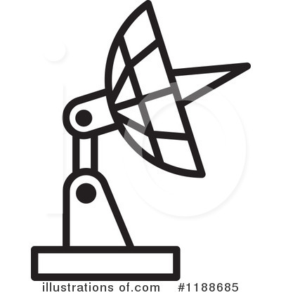 Royalty-Free (RF) Satellite Dish Clipart Illustration by Lal Perera - Stock Sample #1188685