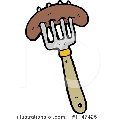 Royalty-Free (RF) Sausage Clipart Illustration by lineartestpilot - Stock Sample #1147425