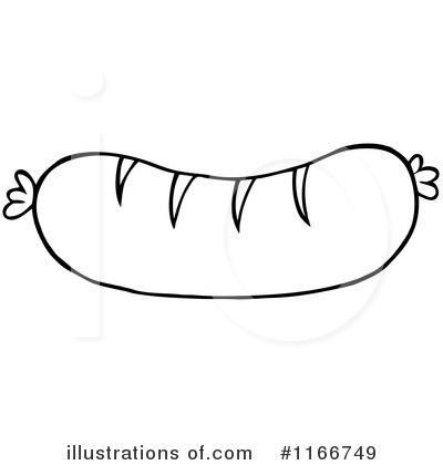 Royalty-Free (RF) Sausage Clipart Illustration by Hit Toon - Stock Sample #1166749