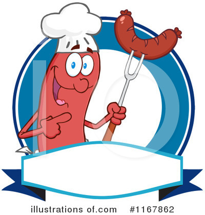 Royalty-Free (RF) Sausage Clipart Illustration by Hit Toon - Stock Sample #1167862
