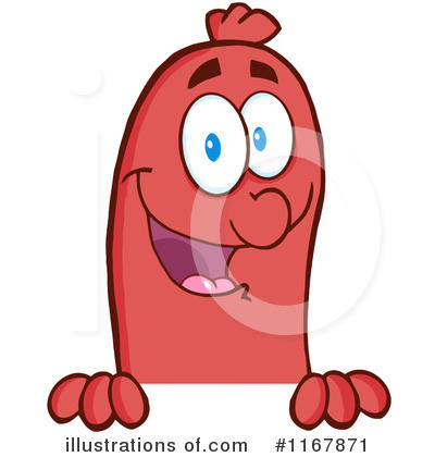 Royalty-Free (RF) Sausage Clipart Illustration by Hit Toon - Stock Sample #1167871