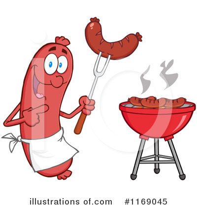 Royalty-Free (RF) Sausage Clipart Illustration by Hit Toon - Stock Sample #1169045