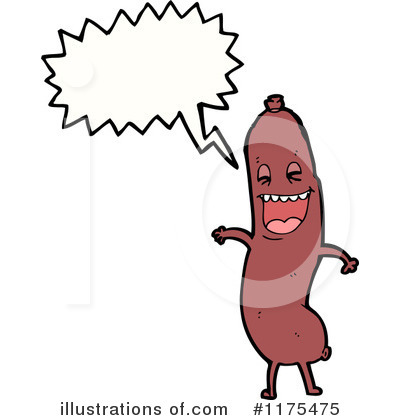 Royalty-Free (RF) Sausage Clipart Illustration by lineartestpilot - Stock Sample #1175475