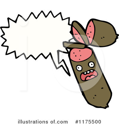 Royalty-Free (RF) Sausage Clipart Illustration by lineartestpilot - Stock Sample #1175500
