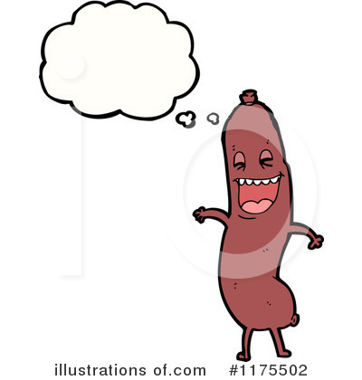 Royalty-Free (RF) Sausage Clipart Illustration by lineartestpilot - Stock Sample #1175502