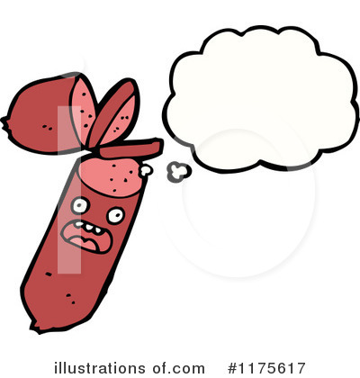 Royalty-Free (RF) Sausage Clipart Illustration by lineartestpilot - Stock Sample #1175617