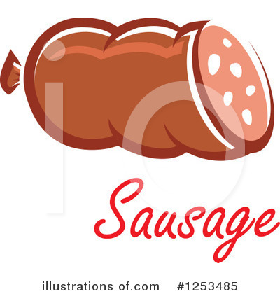 Royalty-Free (RF) Sausage Clipart Illustration by Vector Tradition SM - Stock Sample #1253485