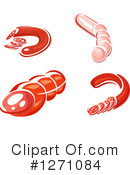 Sausage Clipart #1271084 by Vector Tradition SM