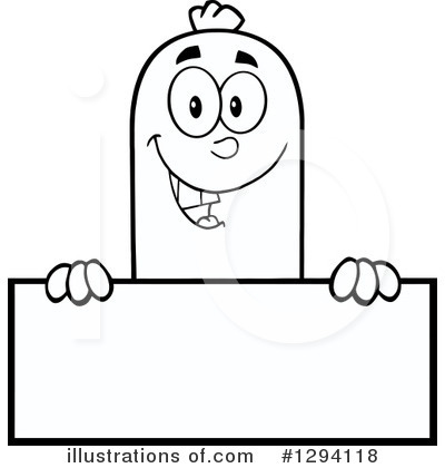 Royalty-Free (RF) Sausage Clipart Illustration by Hit Toon - Stock Sample #1294118