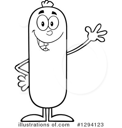 Royalty-Free (RF) Sausage Clipart Illustration by Hit Toon - Stock Sample #1294123