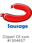 Sausage Clipart #1304637 by Vector Tradition SM
