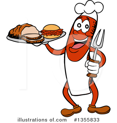 Sausage Clipart #1355833 by LaffToon