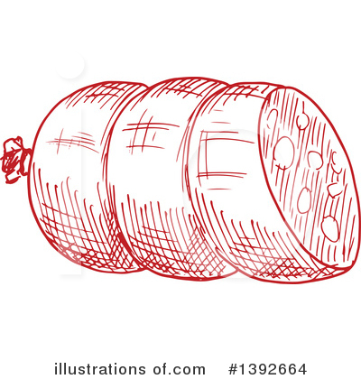 Royalty-Free (RF) Sausage Clipart Illustration by Vector Tradition SM - Stock Sample #1392664