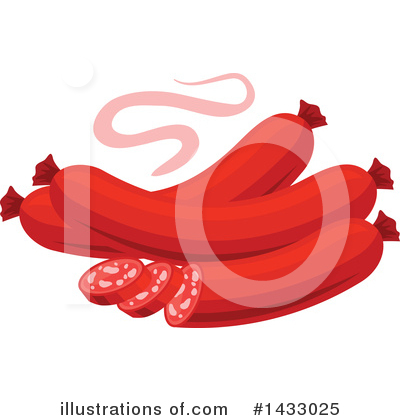 Royalty-Free (RF) Sausage Clipart Illustration by Vector Tradition SM - Stock Sample #1433025