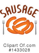 Sausage Clipart #1433028 by Vector Tradition SM