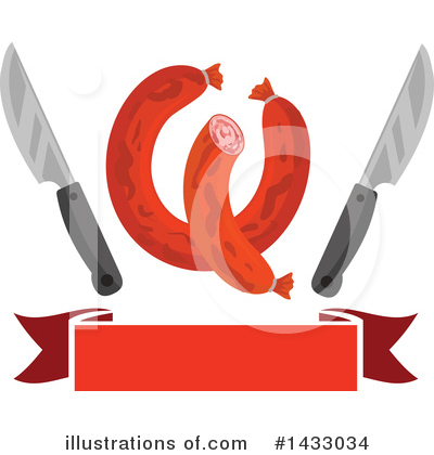 Sausage Clipart #1433034 by Vector Tradition SM