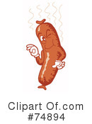 Sausage Clipart #74894 by LaffToon