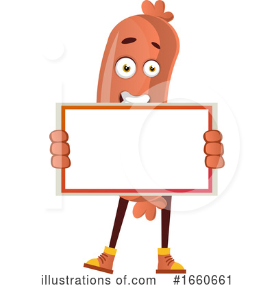 Royalty-Free (RF) Sausage Mascot Clipart Illustration by Morphart Creations - Stock Sample #1660661