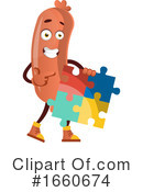 Sausage Mascot Clipart #1660674 by Morphart Creations