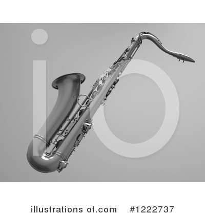 Royalty-Free (RF) Saxophone Clipart Illustration by chrisroll - Stock Sample #1222737