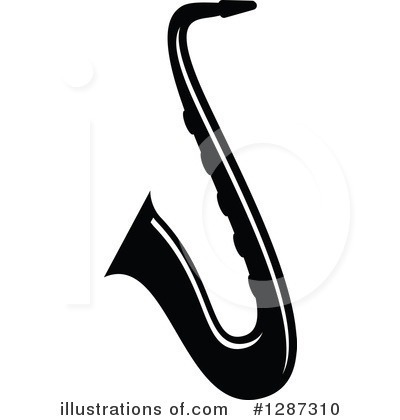 Royalty-Free (RF) Saxophone Clipart Illustration by Vector Tradition SM - Stock Sample #1287310