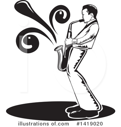 Music Clipart #1419020 by David Rey