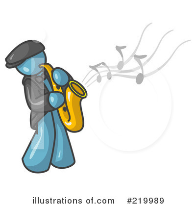 Royalty-Free (RF) Saxophone Clipart Illustration by Leo Blanchette - Stock Sample #219989