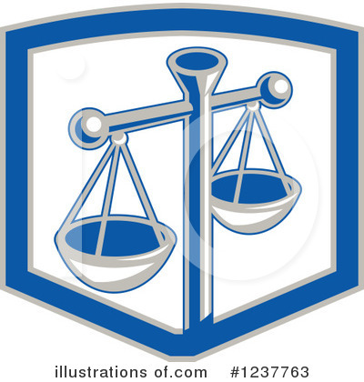 Royalty-Free (RF) Scales Clipart Illustration by patrimonio - Stock Sample #1237763