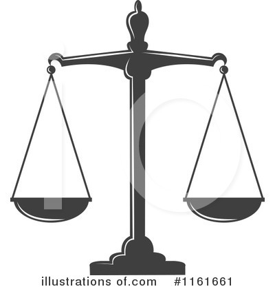 Royalty-Free (RF) Scales Of Justice Clipart Illustration by Vector Tradition SM - Stock Sample #1161661