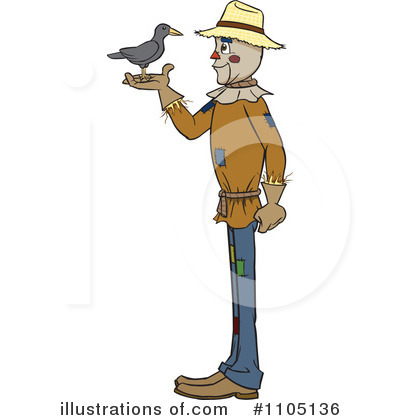 Royalty-Free (RF) Scarecrow Clipart Illustration by Cartoon Solutions - Stock Sample #1105136