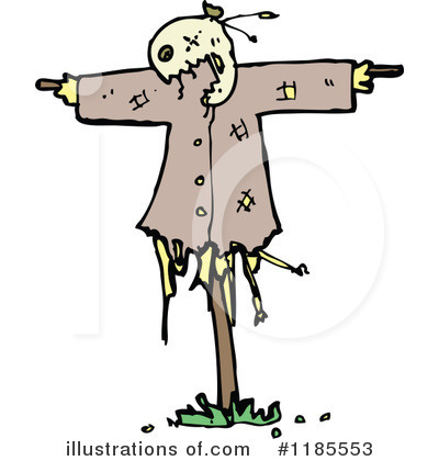 Royalty-Free (RF) Scarecrow Clipart Illustration by lineartestpilot - Stock Sample #1185553