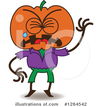 Royalty-Free (RF) Scarecrow Clipart Illustration by Zooco - Stock Sample #1264542