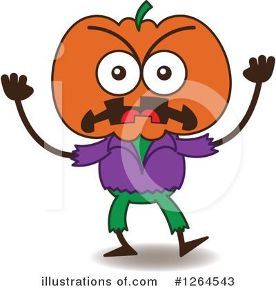 Pumpkin Clipart #1264543 by Zooco