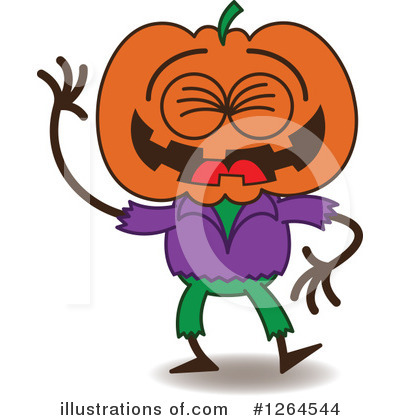 Royalty-Free (RF) Scarecrow Clipart Illustration by Zooco - Stock Sample #1264544