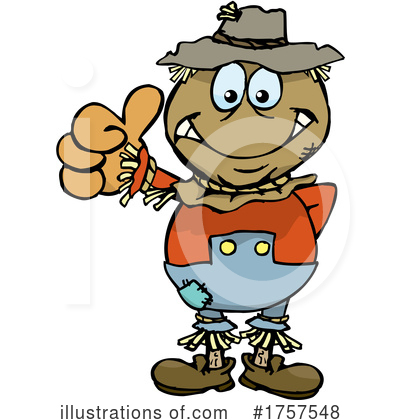 Scarecrow Clipart #1757548 by Dennis Holmes Designs