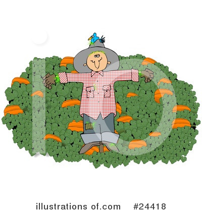 Royalty-Free (RF) Scarecrow Clipart Illustration by djart - Stock Sample #24418