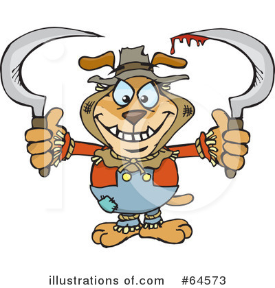 Royalty-Free (RF) Scarecrow Clipart Illustration by Dennis Holmes Designs - Stock Sample #64573
