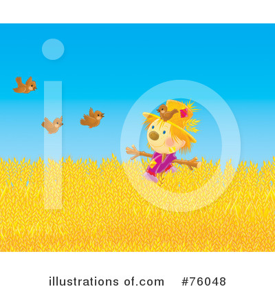 Royalty-Free (RF) Scarecrow Clipart Illustration by Alex Bannykh - Stock Sample #76048