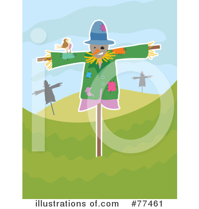 Royalty-Free (RF) Scarecrow Clipart Illustration by Prawny - Stock Sample #77461