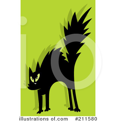 Royalty-Free (RF) Scared Cat Clipart Illustration by Hit Toon - Stock Sample #211580