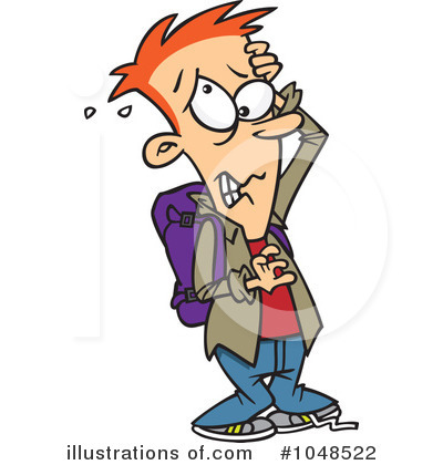 Royalty-Free (RF) School Boy Clipart Illustration by toonaday - Stock Sample #1048522