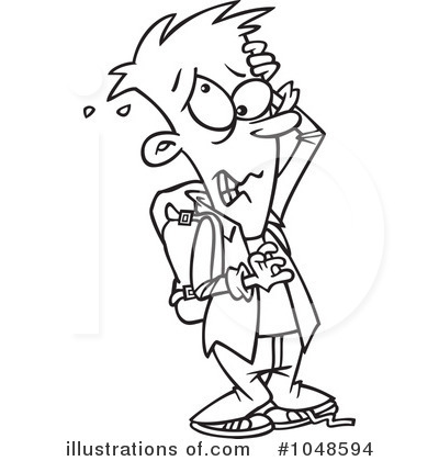 Royalty-Free (RF) School Boy Clipart Illustration by toonaday - Stock Sample #1048594