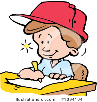 Royalty-Free (RF) School Boy Clipart Illustration by Johnny Sajem - Stock Sample #1094104