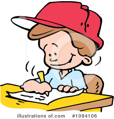 Royalty-Free (RF) School Boy Clipart Illustration by Johnny Sajem - Stock Sample #1094106