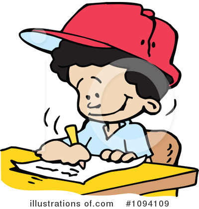 Royalty-Free (RF) School Boy Clipart Illustration by Johnny Sajem - Stock Sample #1094109