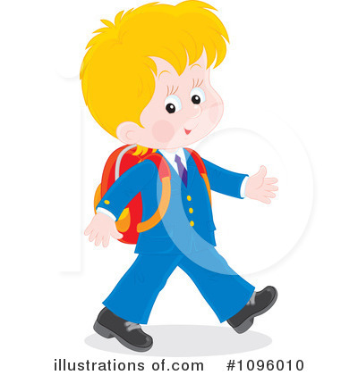 Royalty-Free (RF) School Boy Clipart Illustration by Alex Bannykh - Stock Sample #1096010
