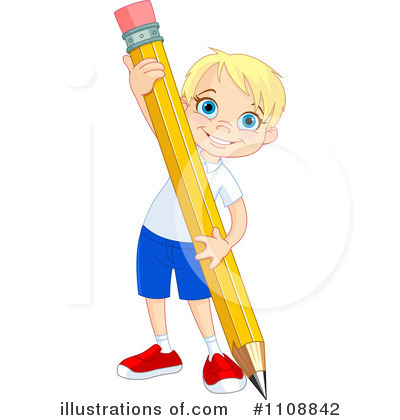 Royalty-Free (RF) School Boy Clipart Illustration by Pushkin - Stock Sample #1108842